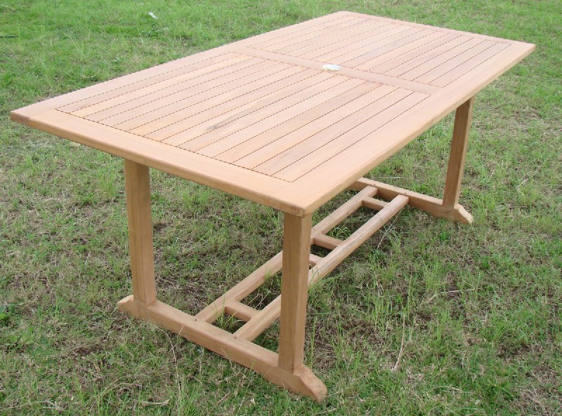 71" Mas Rectangle Trestle Leg Table