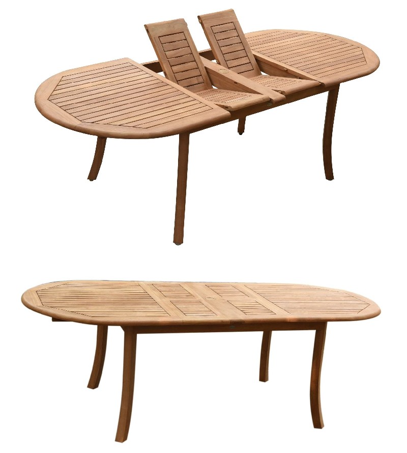 94" Double Extension Oval Table